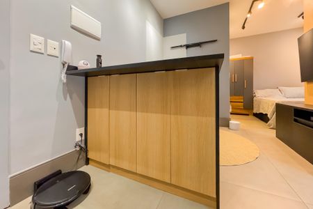Studio à venda com 38m², 1 quarto e sem vagaCozinha