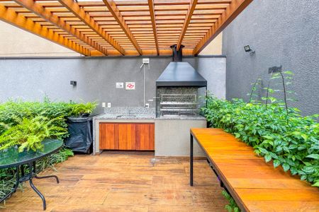 Studio à venda com 38m², 1 quarto e sem vagaChurrasqueira