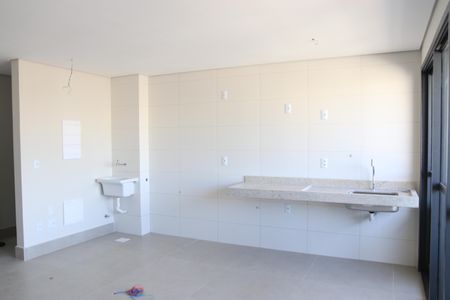Sala e Cozinha de apartamento para alugar com 3 quartos, 74m² em Setor Aeroporto, Goiânia
