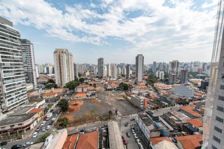 Vista da varanda de kitnet/studio à venda com 1 quarto, 29m² em Vila Dom Pedro I, São Paulo