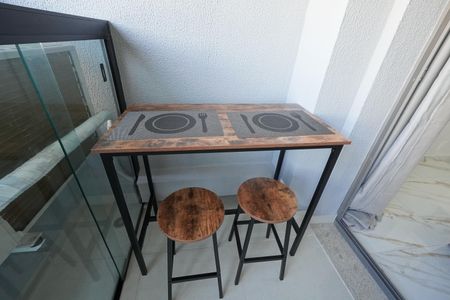 Studio para alugar com 32m², 1 quarto e sem vagaVaranda