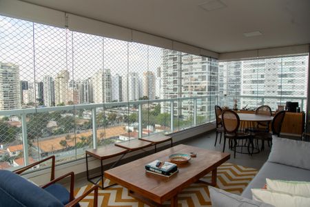 Varanda da Sala de apartamento à venda com 3 quartos, 225m² em Cidade Monções, São Paulo