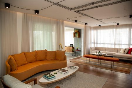 Sala de apartamento à venda com 3 quartos, 225m² em Cidade Monções, São Paulo