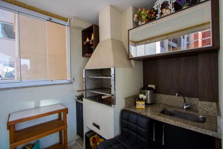 Varanda gourmet de apartamento à venda com 3 quartos, 134m² em Jardim Bela Vista, Santo André