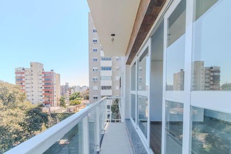 Varanda da Sala de apartamento à venda com 2 quartos, 62m² em Jardim Botânico, Porto Alegre