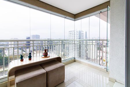 Varanda da Sala de apartamento à venda com 2 quartos, 92m² em Várzea da Barra Funda, São Paulo