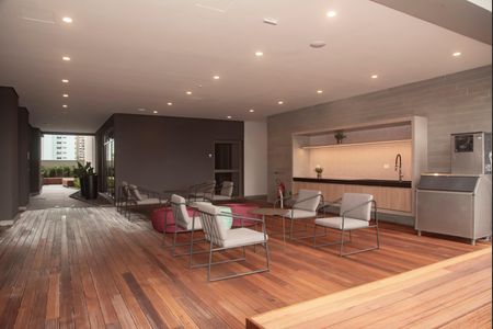 Studio para alugar com 25m², 1 quarto e sem vagaHall da área de lazer