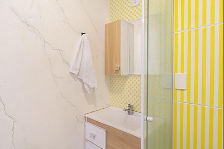 Apartamento para alugar com 32m², 1 quarto e 1 vaga Apartamento para alugar com 32m², 1 quarto e 1 vagaBanheiro da Suíte