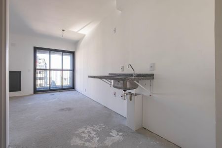 Cozinha de kitnet/studio à venda com 1 quarto, 26m² em Pinheiros, São Paulo