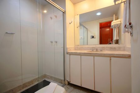 Banheiro da Suíte de apartamento para alugar com 1 quarto, 50m² em Savassi, Belo Horizonte