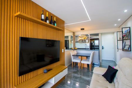 Sala de apartamento para alugar com 2 quartos, 55m² em Vila Tibiriçá, Santo André