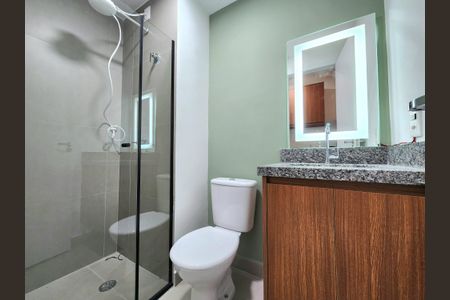 Studio para alugar com 25m², 1 quarto e sem vaga Studio para alugar com 25m², 1 quarto e sem vagaBanheiro