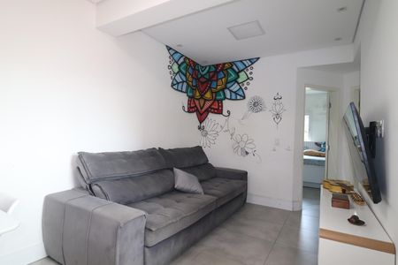 Sala de apartamento à venda com 2 quartos, 157m² em Vila Scarpelli, Santo André