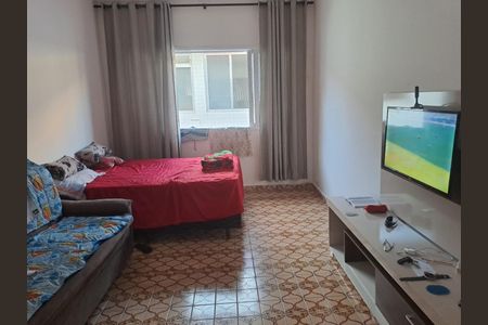 Sala e Quarto de apartamento para alugar com 1 quarto, 39m² em Boqueirão, Praia Grande