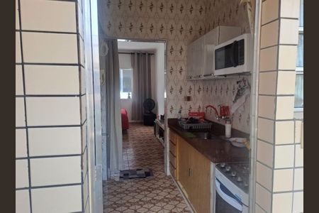 Cozinha de apartamento para alugar com 1 quarto, 39m² em Boqueirão, Praia Grande