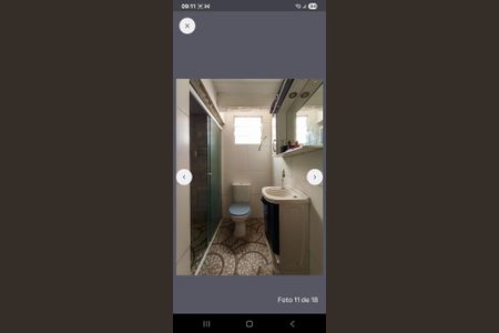 Banheiro de kitnet/studio para alugar com 1 quarto, 50m² em Partenon, Porto Alegre