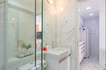 Studio para alugar com 28m², 1 quarto e sem vaga Studio para alugar com 28m², 1 quarto e sem vagaBanheiro