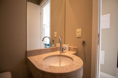 Lavabo de apartamento à venda com 1 quarto, 47m² em Brooklin, São Paulo