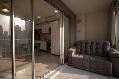 Varanda de apartamento à venda com 1 quarto, 47m² em Brooklin, São Paulo