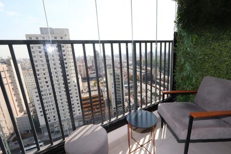 Varanda de kitnet/studio à venda com 1 quarto, 23m² em Centro Histórico de São Paulo, São Paulo