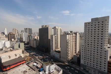Vista da Varanda de kitnet/studio à venda com 1 quarto, 23m² em Centro Histórico de São Paulo, São Paulo