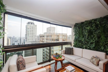 Varanda da Sala de apartamento para alugar com 2 quartos, 114m² em Jardim Paulista, São Paulo