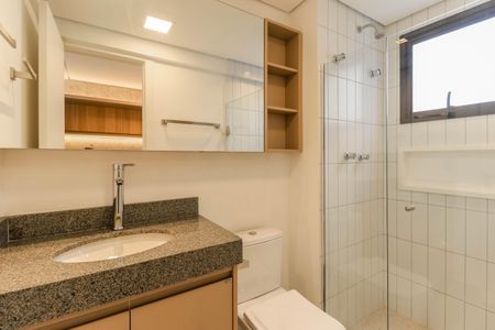 Studio para alugar com 40m², 1 quarto e sem vaga Studio para alugar com 40m², 1 quarto e sem vagaBanheiro