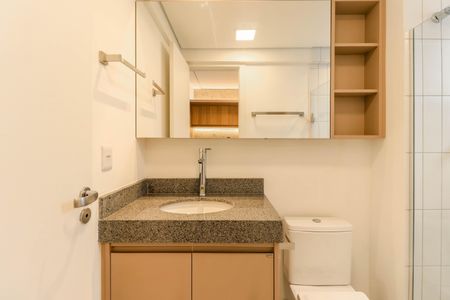 Studio para alugar com 40m², 1 quarto e sem vaga Studio para alugar com 40m², 1 quarto e sem vagaBanheiro