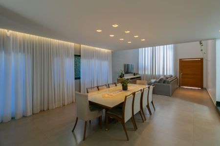 Sala de Jantar de casa à venda com 4 quartos, 380m² em Canaa, Belo Horizonte