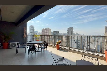 Studio à venda com 78m², 1 quarto e sem vagaVaranda