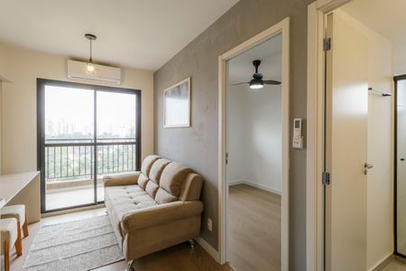 Sala de apartamento para alugar com 1 quarto, 27m² em Moema, São Paulo