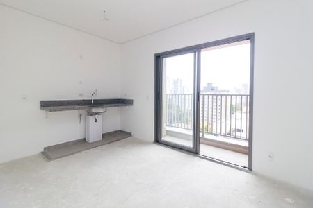Sala/Cozinha de apartamento à venda com 2 quartos, 46m² em Santo Amaro, São Paulo