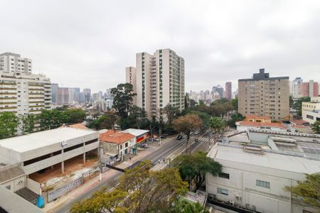 Varanda - Vista de apartamento à venda com 2 quartos, 46m² em Santo Amaro, São Paulo