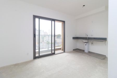Sala/Cozinha de apartamento à venda com 2 quartos, 46m² em Santo Amaro, São Paulo