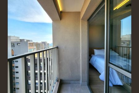 Studio à venda com 25m², 1 quarto e sem vagaVaranda