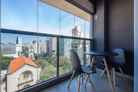 Studio - Varanda de kitnet/studio para alugar com 1 quarto, 21m² em Jardim Paulista, São Paulo
