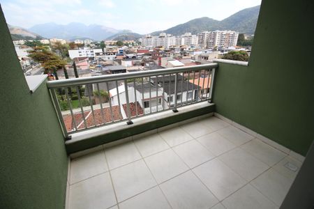 Sala - Varanda de apartamento à venda com 3 quartos, 70m² em Taquara, Rio de Janeiro