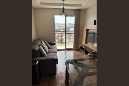 Sala de apartamento à venda com 2 quartos, 55m² em Vila Homero Thon, Santo André