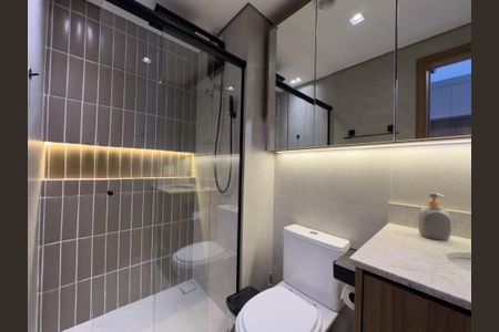 Studio para alugar com 27m², 1 quarto e sem vaga Studio para alugar com 27m², 1 quarto e sem vagaBanheiro