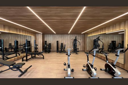 Studio à venda com 25m², 1 quarto e sem vaga Studio à venda com 25m², 1 quarto e sem vagaÁrea Comum - Academia