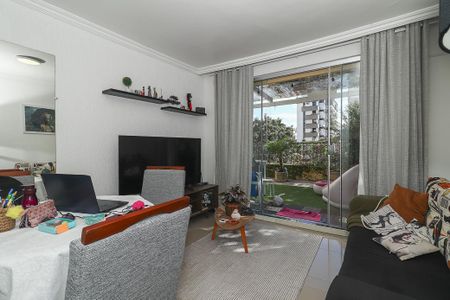 Sala de apartamento à venda com 1 quarto, 51m² em Auxiliadora, Porto Alegre