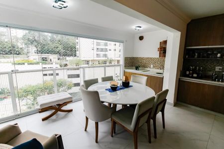 Varanda da Sala de apartamento à venda com 3 quartos, 106m² em Vila Andrade, São Paulo