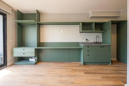 Studio à venda com 25m², 1 quarto e sem vagaCozinha