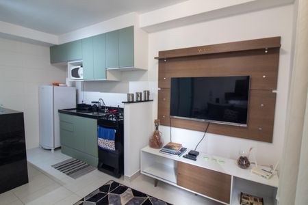Sala de apartamento para alugar com 1 quarto, 32m² em Jardim Caravelas, São Paulo