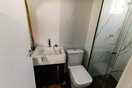 Banheiro da Suíte de apartamento para alugar com 1 quarto, 24m² em Panamby, São Paulo