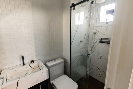 Banheiro da Suíte de apartamento para alugar com 1 quarto, 24m² em Panamby, São Paulo