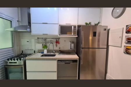 Cozinha de apartamento à venda com 1 quarto, 51m² em Empresarial 18 do Forte, Barueri