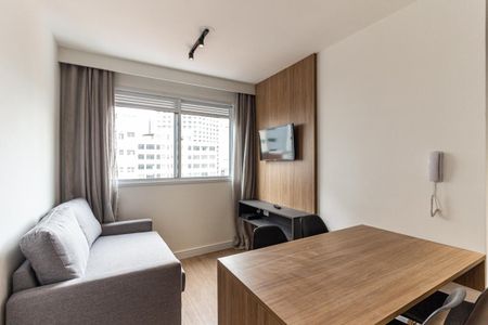 Sala de apartamento à venda com 1 quarto, 28m² em República, São Paulo
