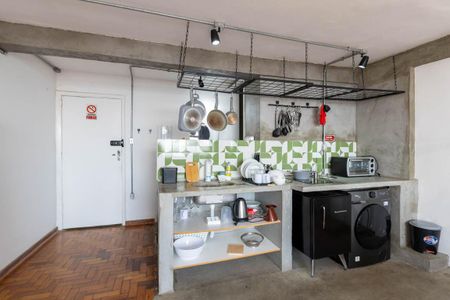Cozinha de kitnet/studio para alugar com 1 quarto, 38m² em Centro Histórico de São Paulo, São Paulo