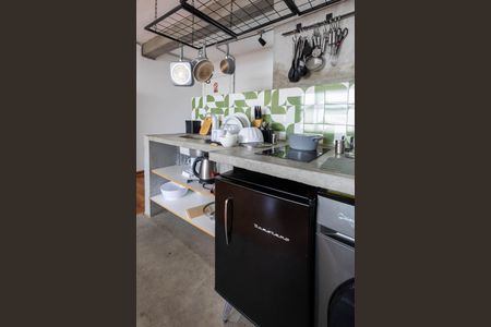 Cozinha de kitnet/studio para alugar com 1 quarto, 38m² em Centro Histórico de São Paulo, São Paulo